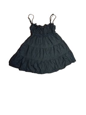 Black Tiered Spaghetti Strap Sundress